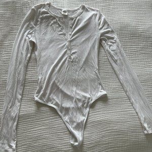 Aritzia Sunday Best Henley Bodysuit